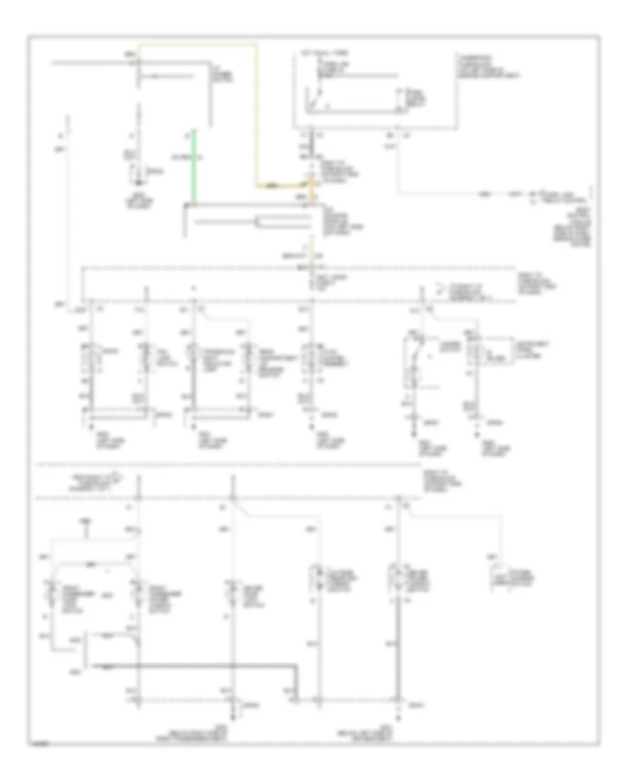 Instrument Illumination Wiring Diagram for Chevrolet Malibu LS 2002