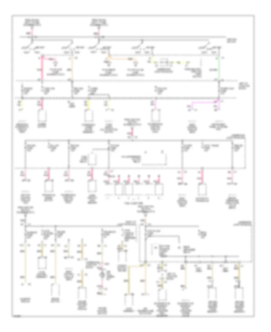 Power Distribution Wiring Diagram 2 of 2 for Chevrolet Malibu LS 2002