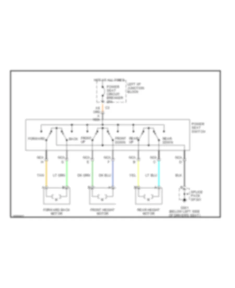 Power Seat Wiring Diagrams for Chevrolet Malibu LS 2002