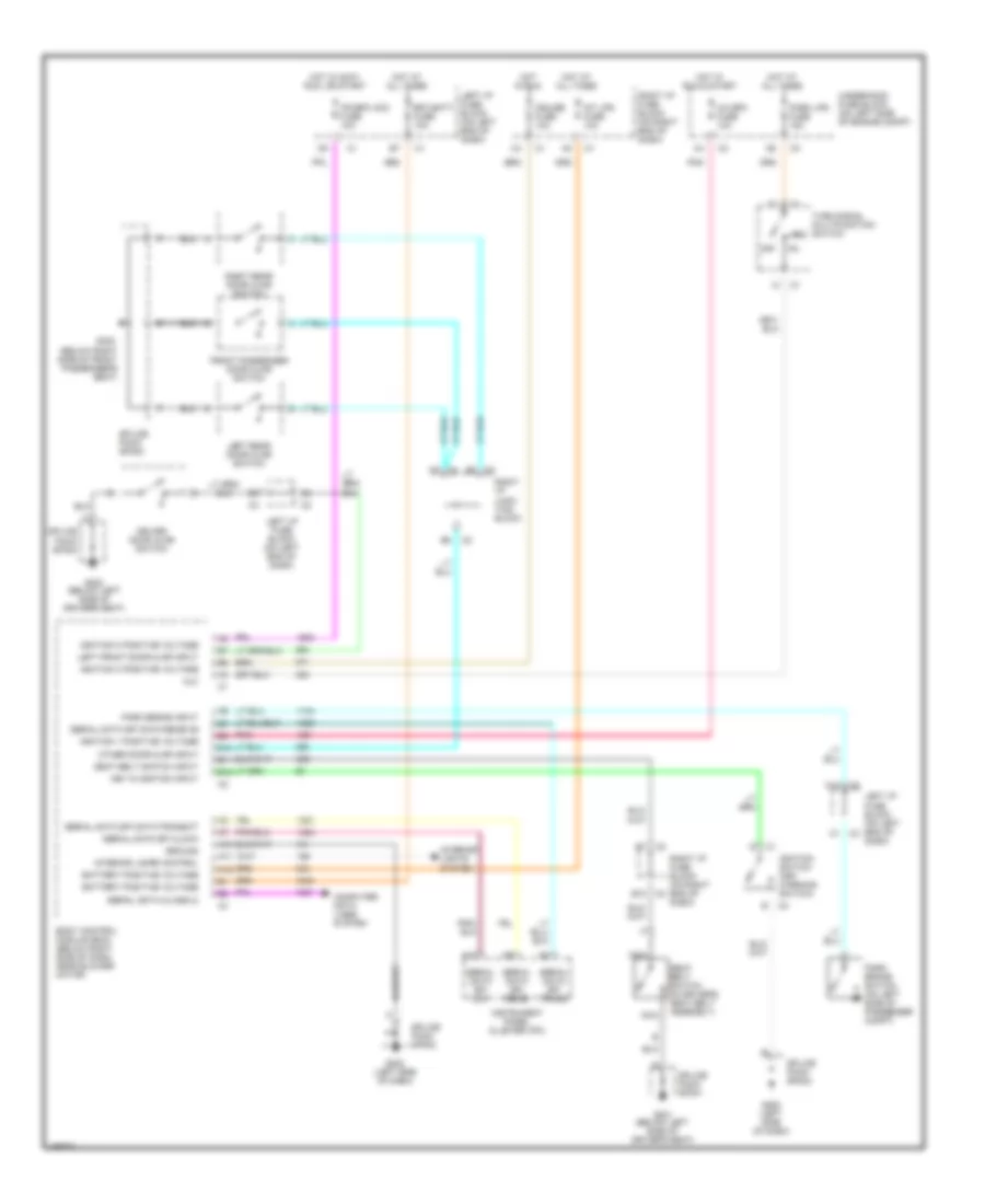 Warning System Wiring Diagrams for Chevrolet Malibu LS 2002