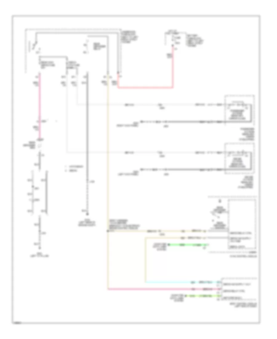 Defoggers Wiring Diagram for Chevrolet Sonic RS 2013
