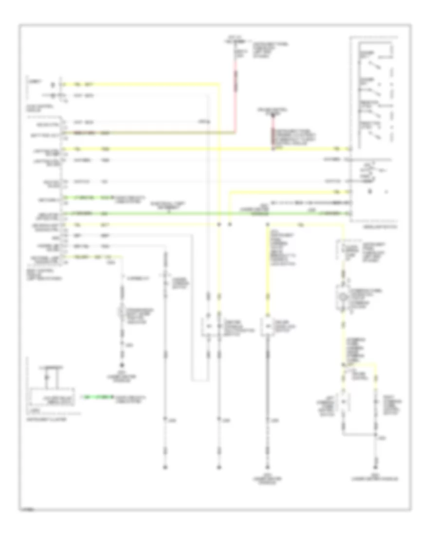 Instrument Illumination Wiring Diagram for Chevrolet Sonic RS 2013