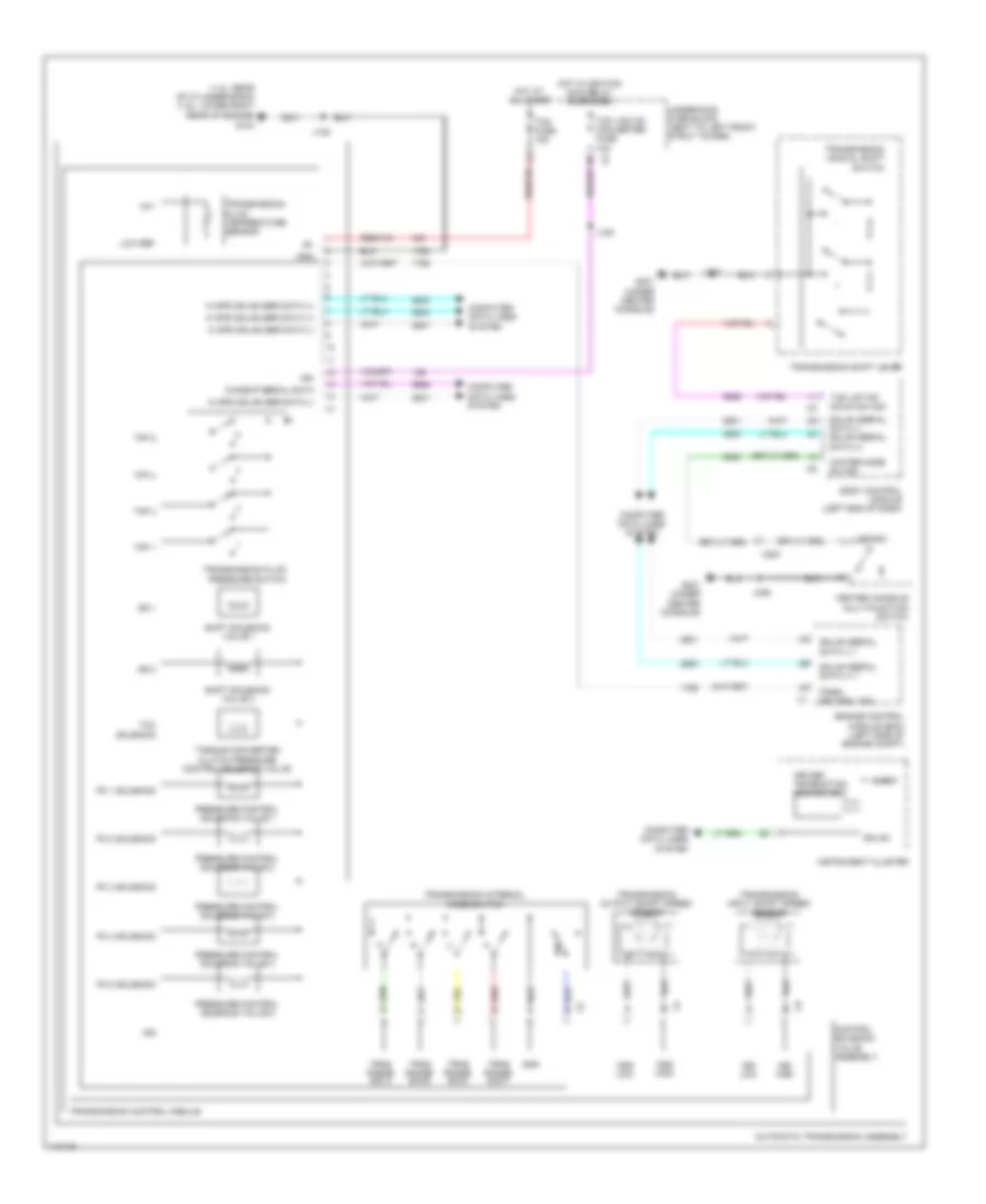 Transmission Wiring Diagram for Chevrolet Sonic RS 2013