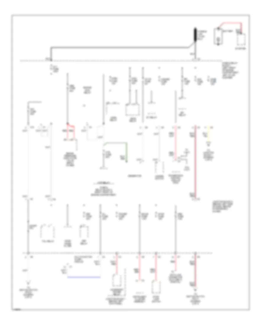 Power Distribution Wiring Diagram 1 of 3 for Chevrolet Prizm 2001