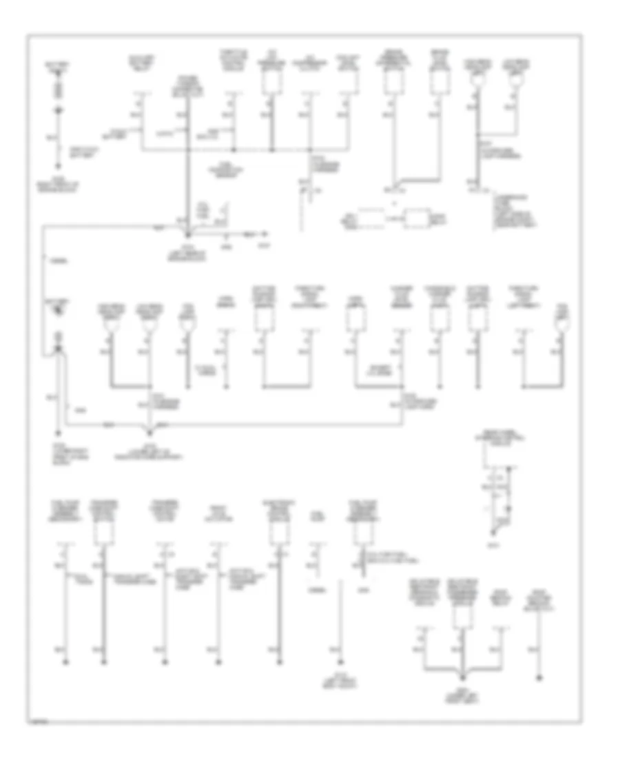 Ground Distribution Wiring Diagram 1 of 5 for Chevrolet Silverado 2003 1500