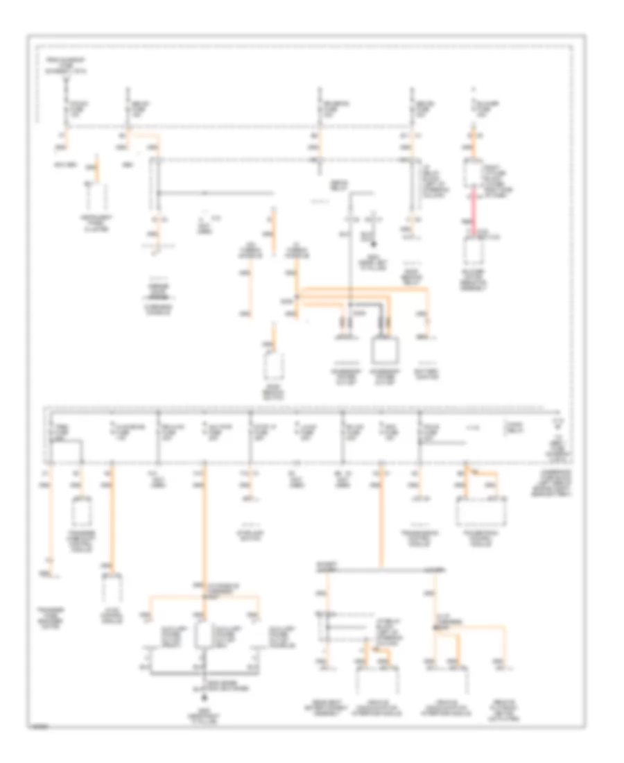 4.3L VIN X, Power Distribution Wiring Diagram (2 of 6) for Chevrolet Silverado 1500 2003