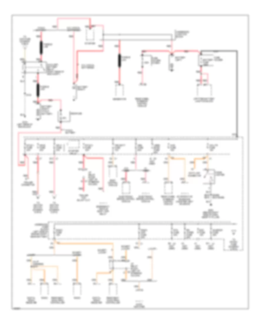 5.3L VIN T, Power Distribution Wiring Diagram (1 of 6) for Chevrolet Silverado 1500 2003