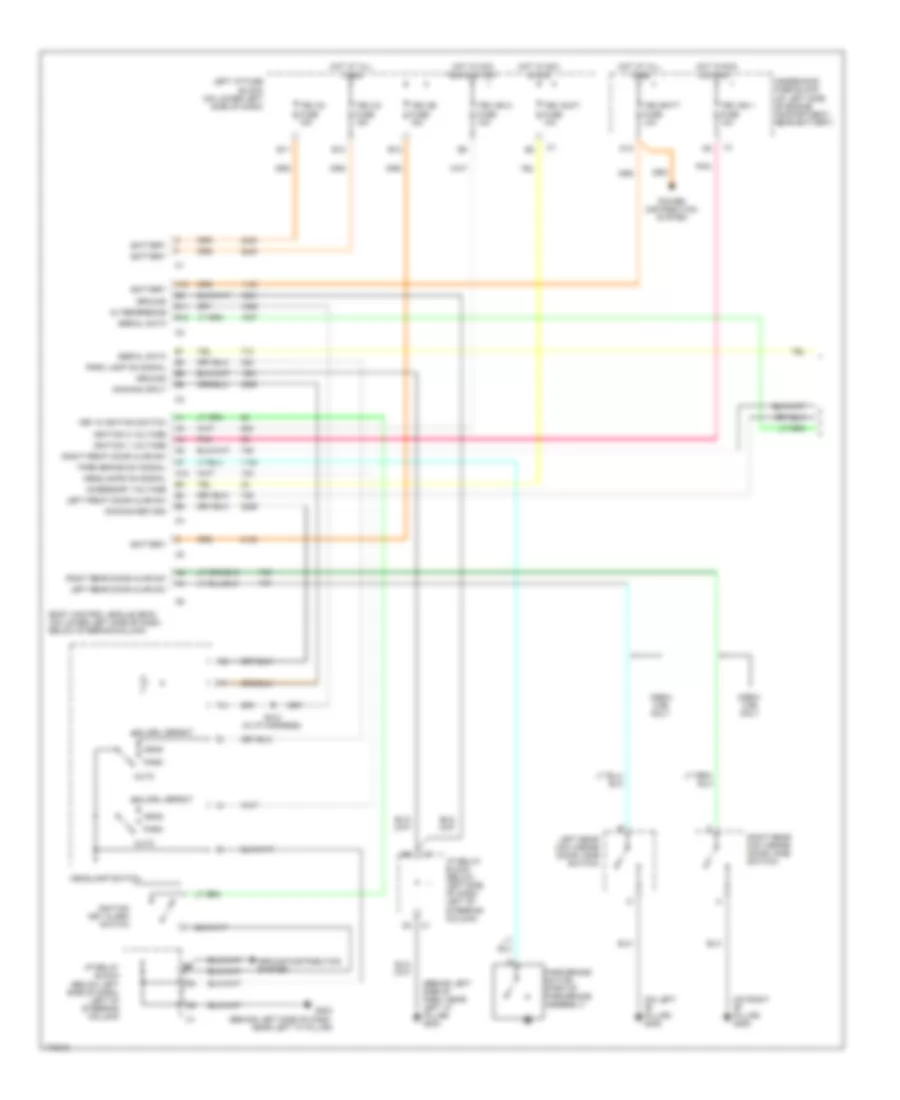 Warning Systems Wiring Diagram 1 of 2 for Chevrolet Silverado 2003 1500