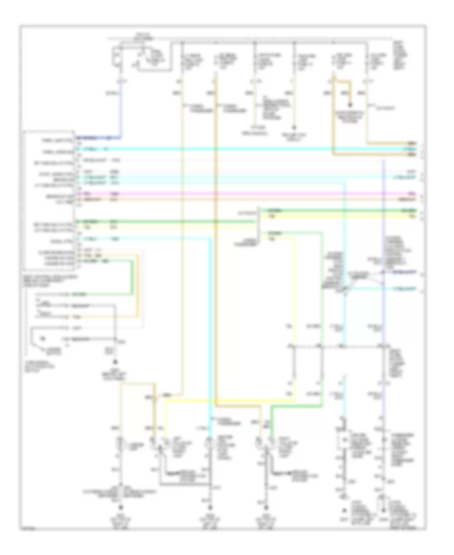Exterior Lamps Wiring Diagram 1 of 2 for Chevrolet Chevy Express H2008 1500