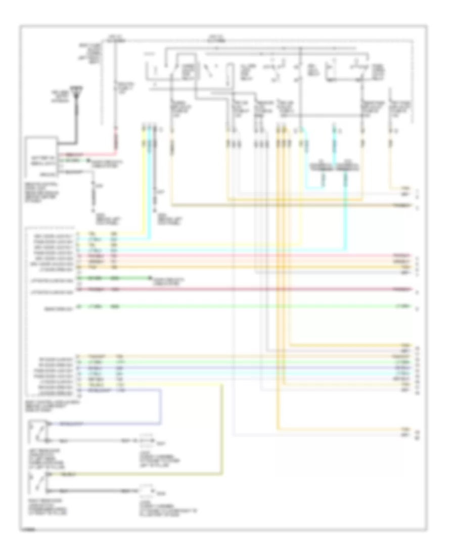Power Door Locks Wiring Diagram 1 of 2 for Chevrolet Chevy Express H2008 1500