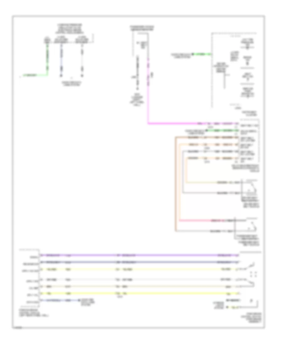 Warning Systems Wiring Diagram 2 of 2 for Chevrolet Impala LTZ 2014