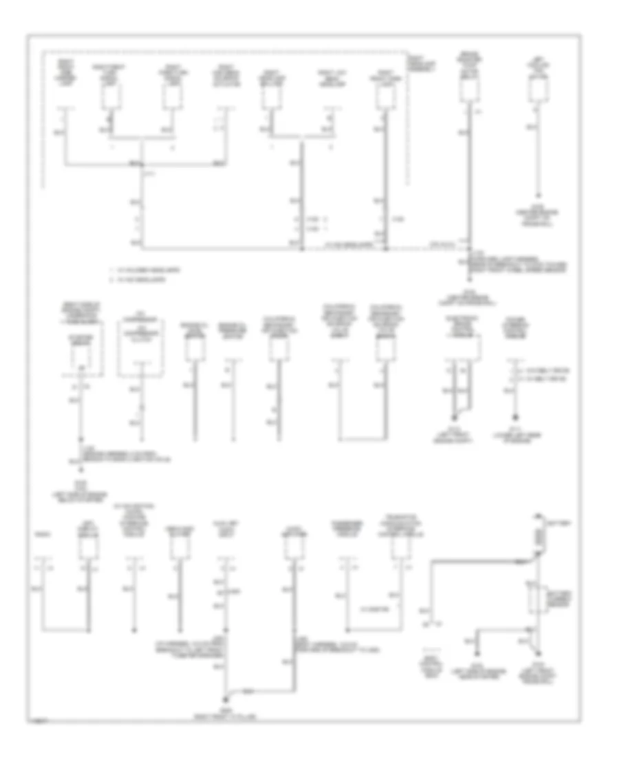 Ground Distribution Wiring Diagram 2 of 7 for Chevrolet Impala LTZ 2014