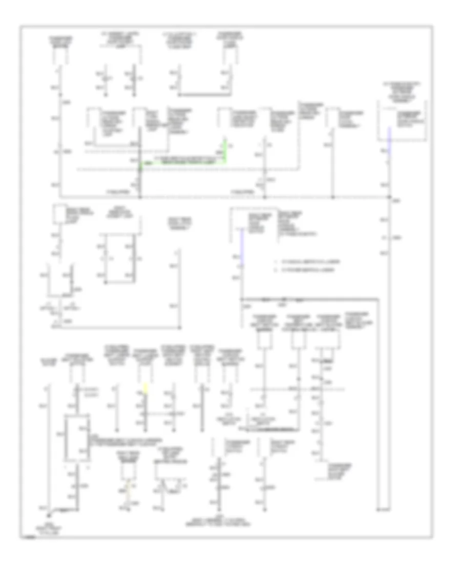 Ground Distribution Wiring Diagram (5 of 7) for Chevrolet Impala LTZ 2014