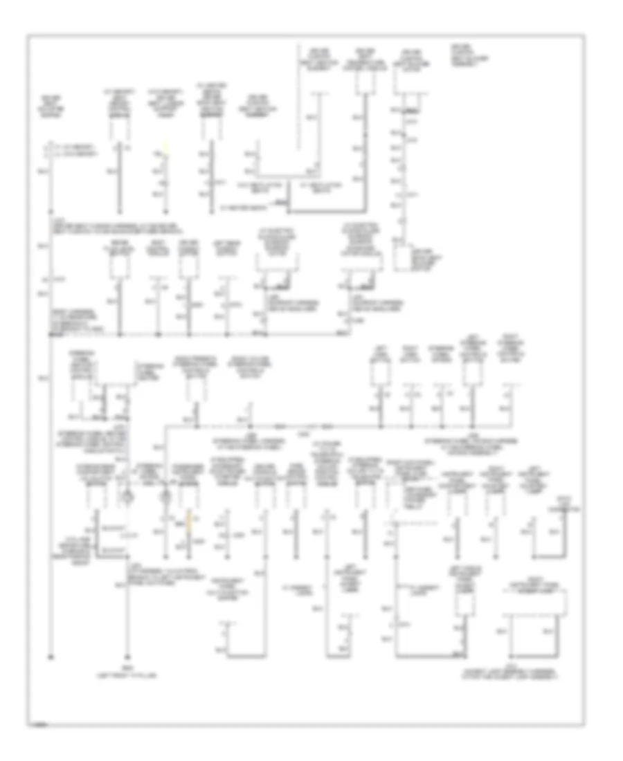Ground Distribution Wiring Diagram 6 of 7 for Chevrolet Impala LTZ 2014
