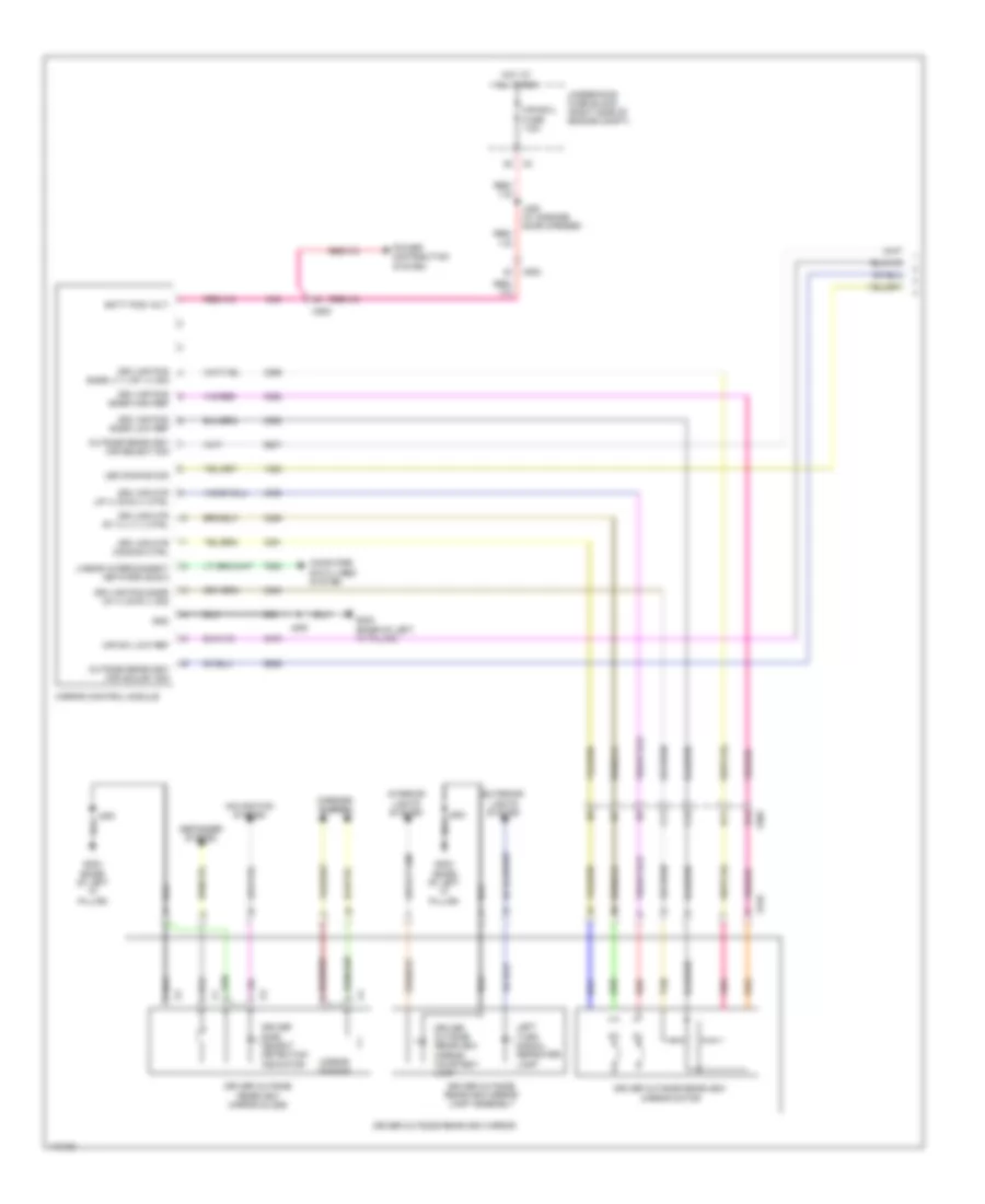 Memory Mirrors Wiring Diagram 1 of 2 for Chevrolet Impala LTZ 2014