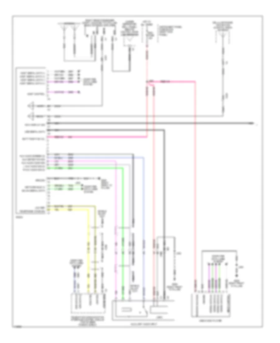 Radio Wiring Diagram, without Navigation (1 of 4) for Chevrolet Impala LTZ 2014