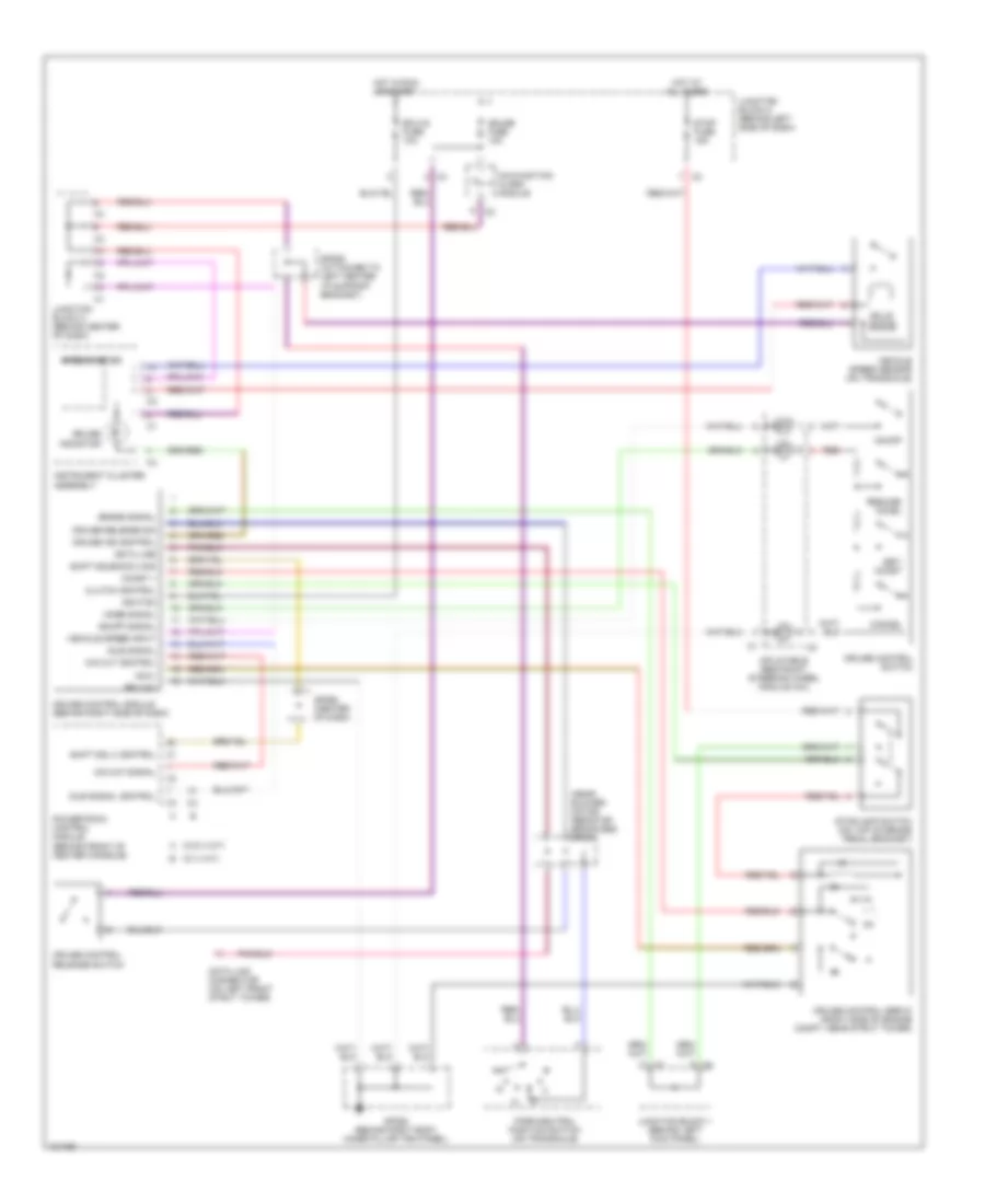 Cruise Control Wiring Diagram for Chevrolet Prizm LSi 2001