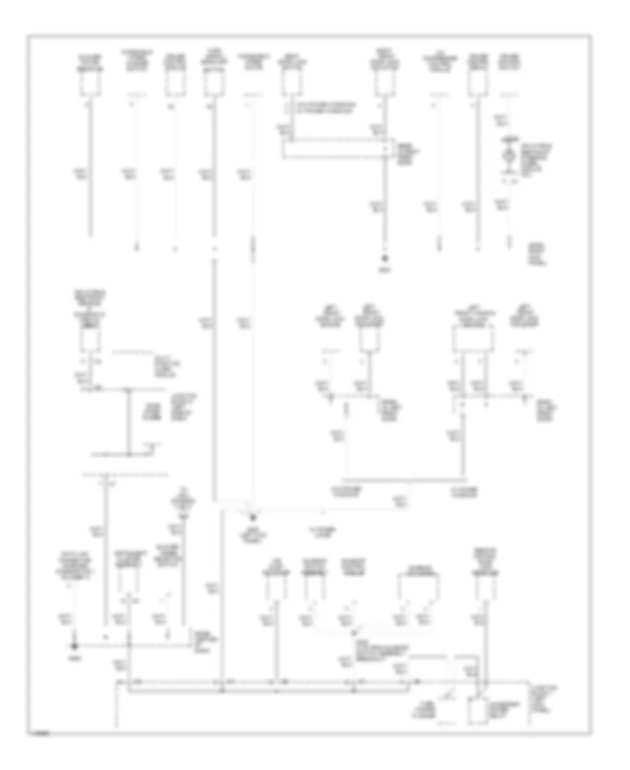 Ground Distribution Wiring Diagram 2 of 3 for Chevrolet Prizm LSi 2001