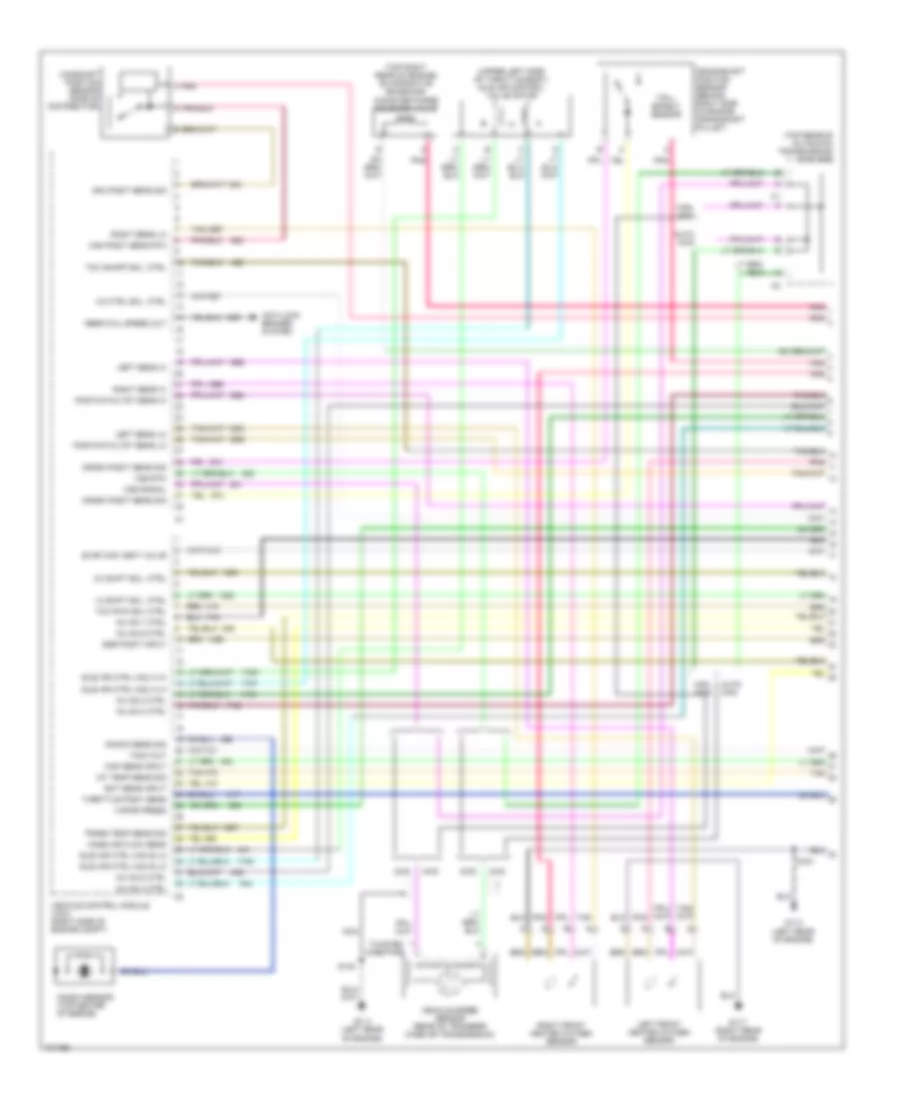 4 3L VIN W Engine Performance Wiring Diagrams 1 of 4 for Chevrolet Blazer 1998