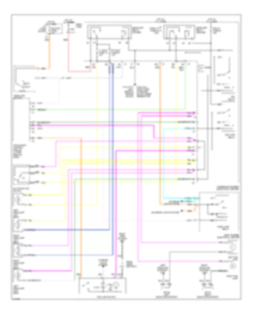 Headlamps Fog Lamps Wiring Diagram for Chevrolet Blazer 1998