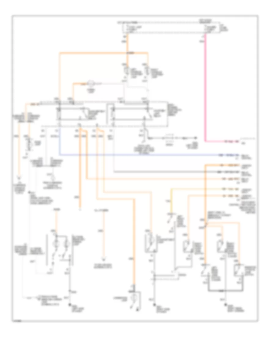 Courtesy Lamps Wiring Diagram 1 of 2 for Chevrolet Blazer 1998