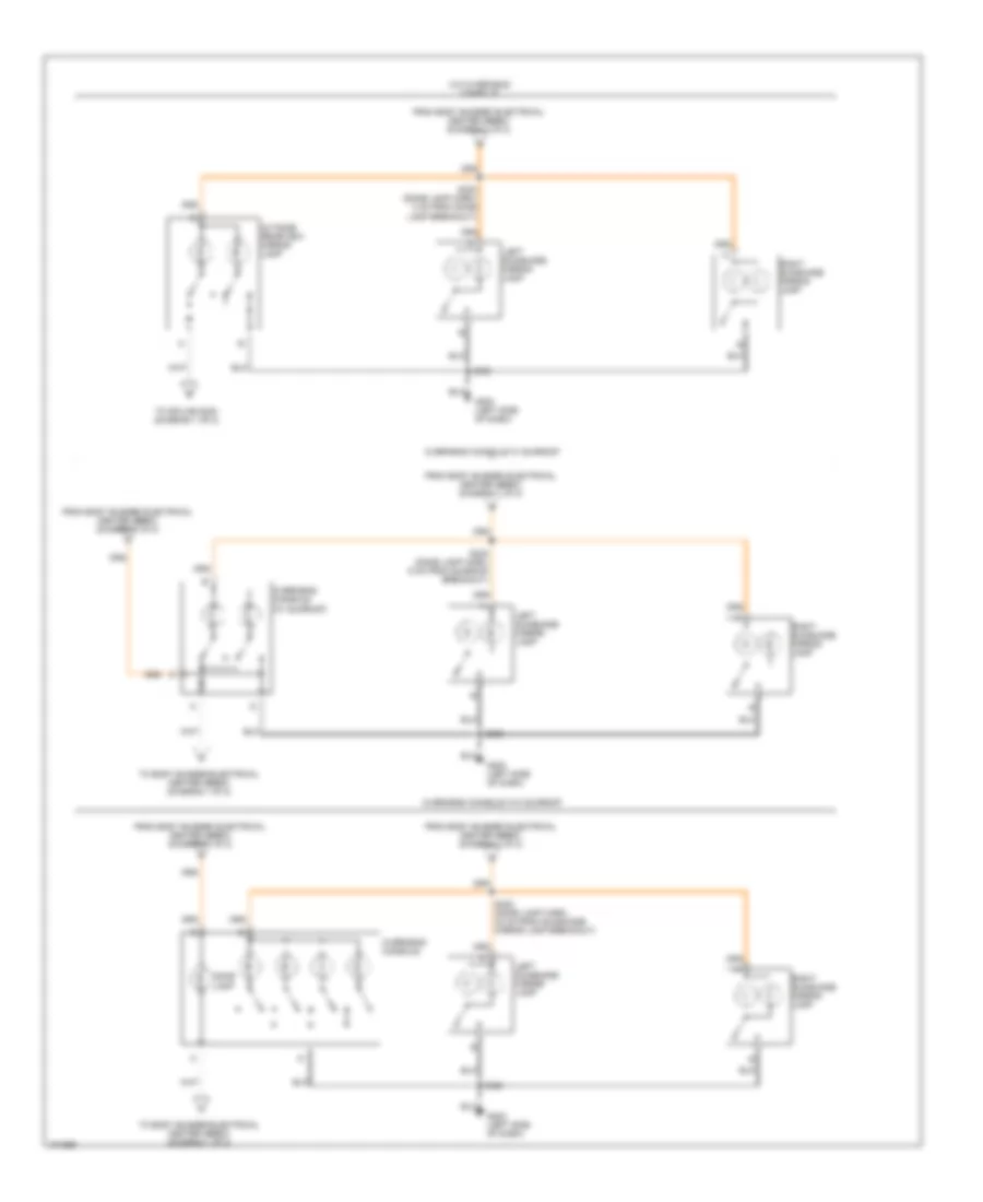 Courtesy Lamps Wiring Diagram 2 of 2 for Chevrolet Blazer 1998