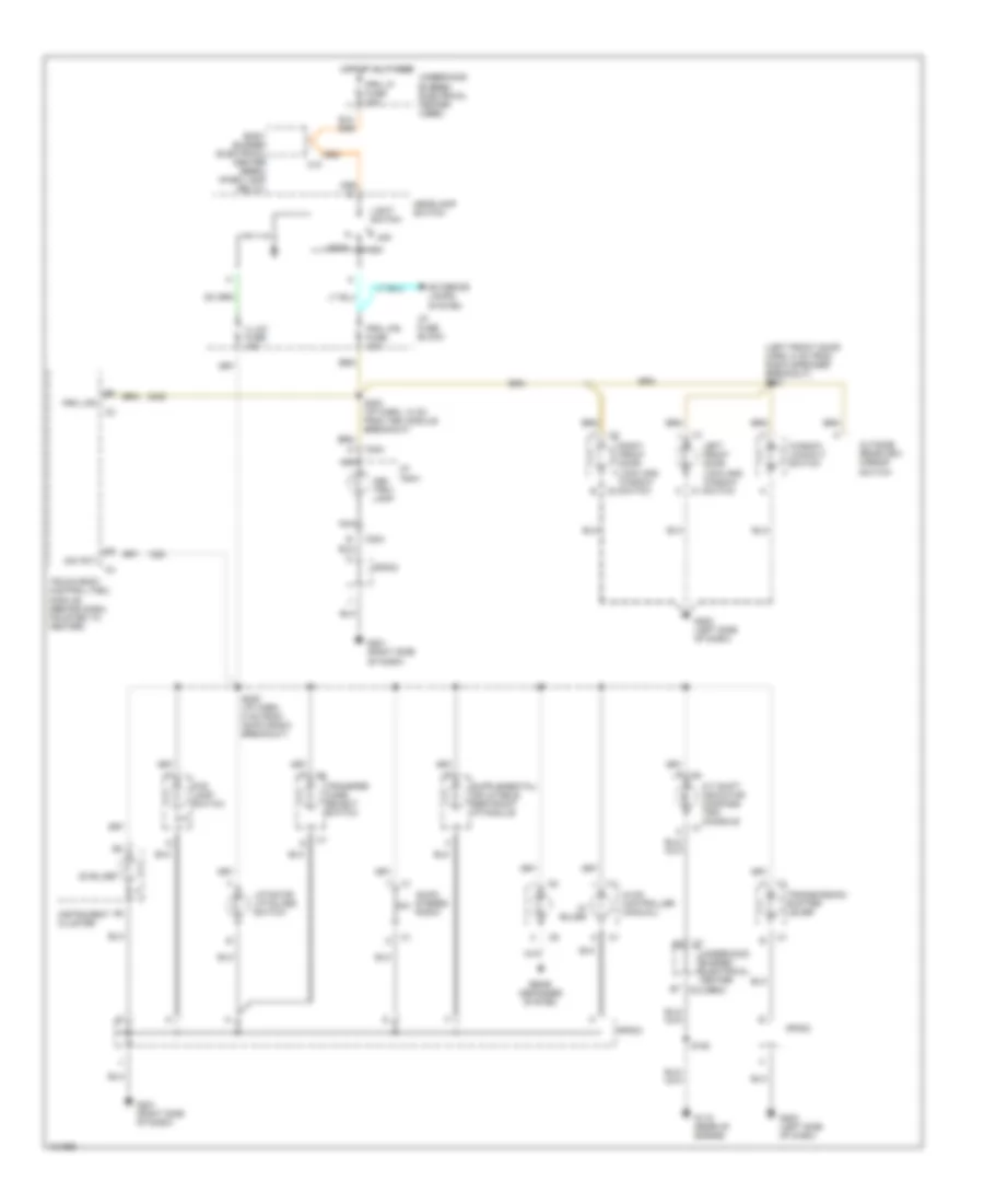 Instrument Illumination Wiring Diagram for Chevrolet Blazer 1998