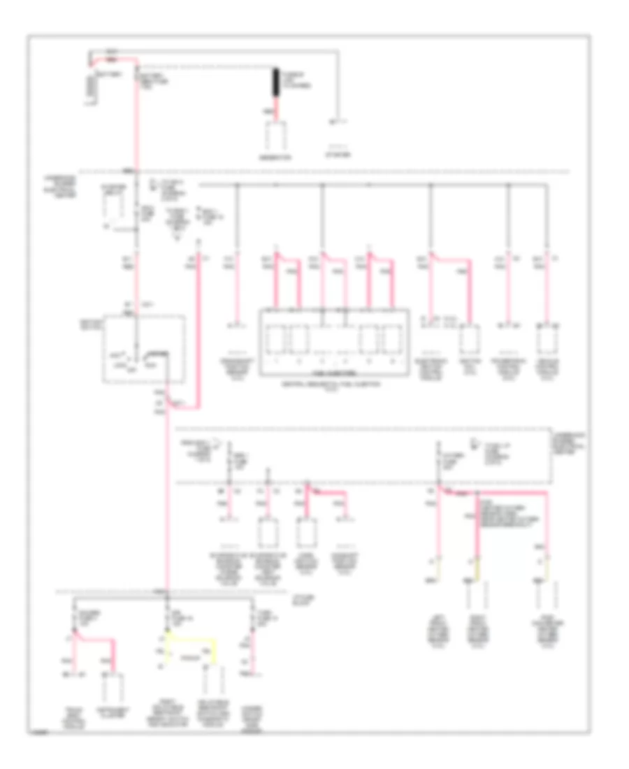 Power Distribution Wiring Diagram 1 of 5 for Chevrolet Blazer 1998