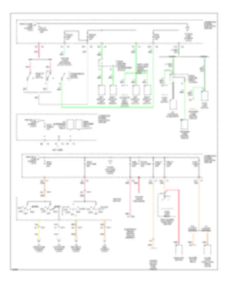 Power Distribution Wiring Diagram 2 of 5 for Chevrolet Blazer 1998