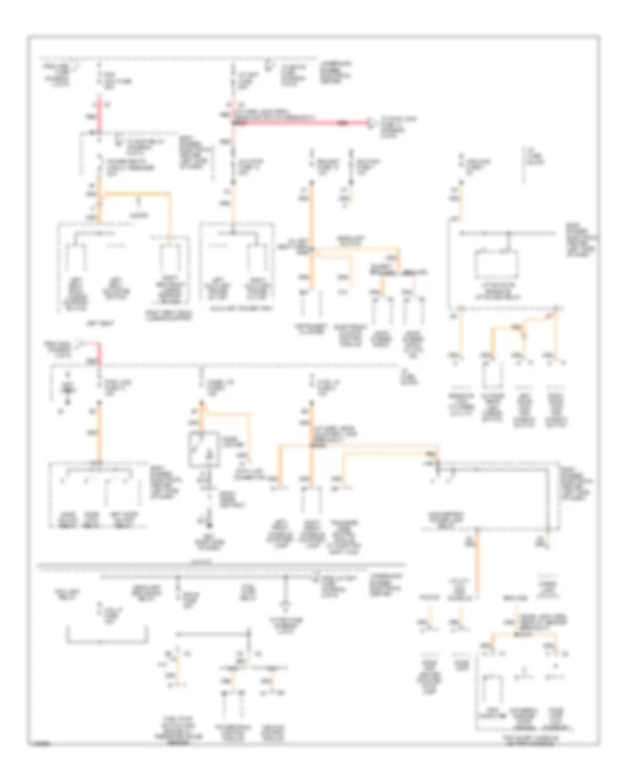 Power Distribution Wiring Diagram (3 of 5) for Chevrolet Blazer 1998