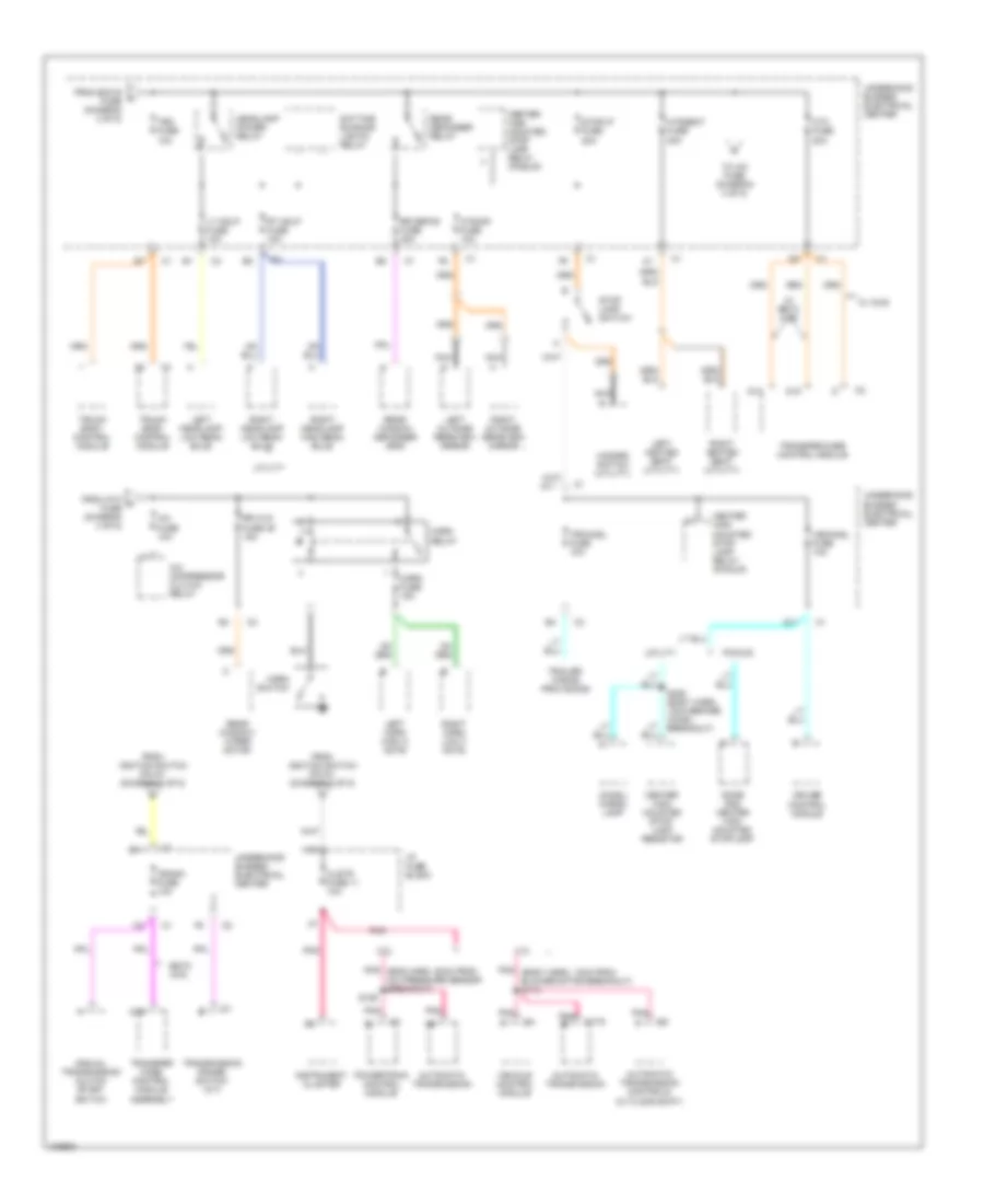 Power Distribution Wiring Diagram 4 of 5 for Chevrolet Blazer 1998