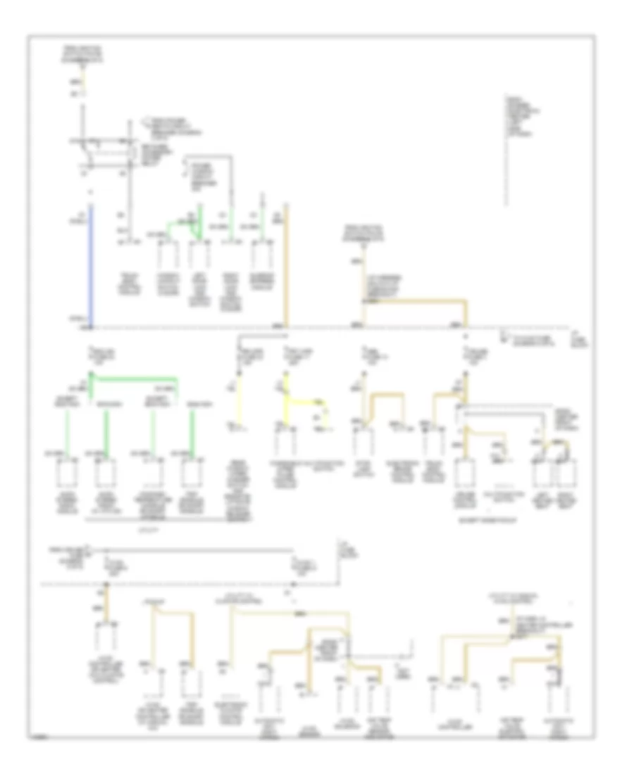 Power Distribution Wiring Diagram (5 of 5) for Chevrolet Blazer 1998