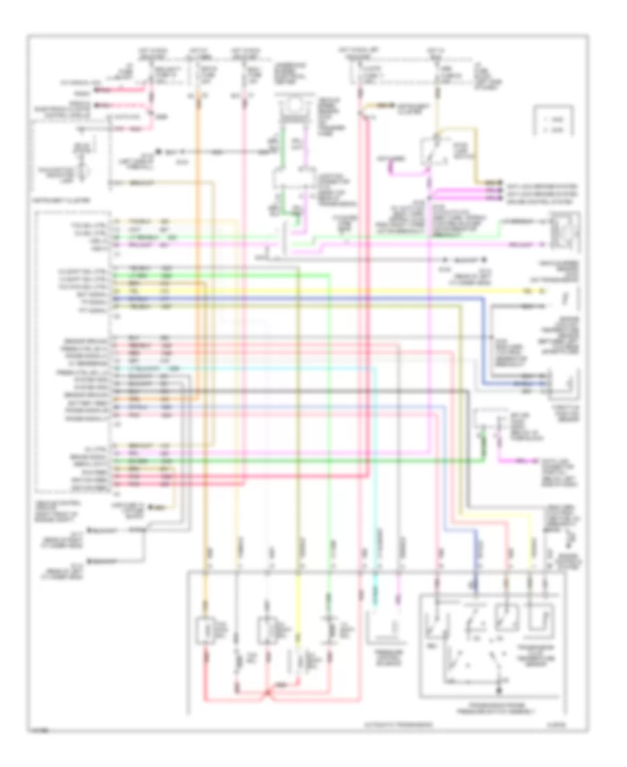 4 3L VIN W Transmission Wiring Diagram 4L60 E for Chevrolet Blazer 1998