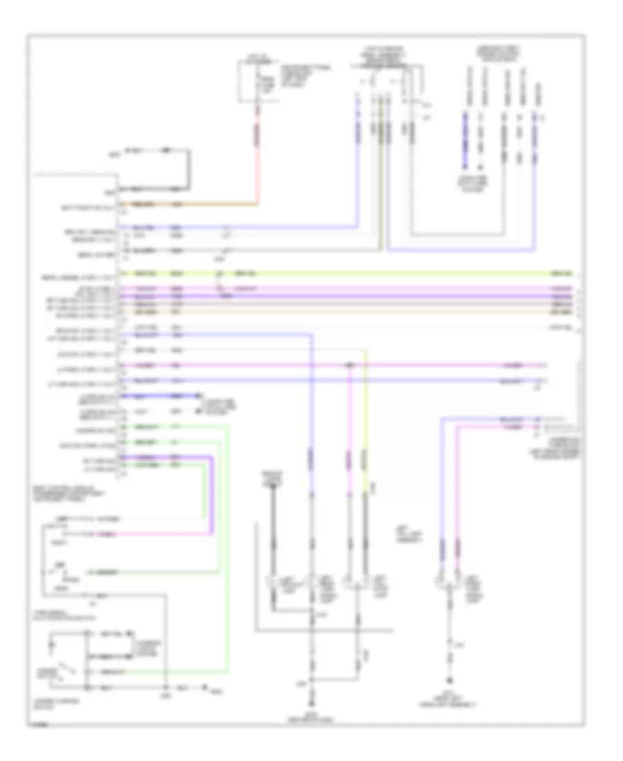 Exterior Lamps Wiring Diagram (1 of 2) for Chevrolet Spark LS 2013
