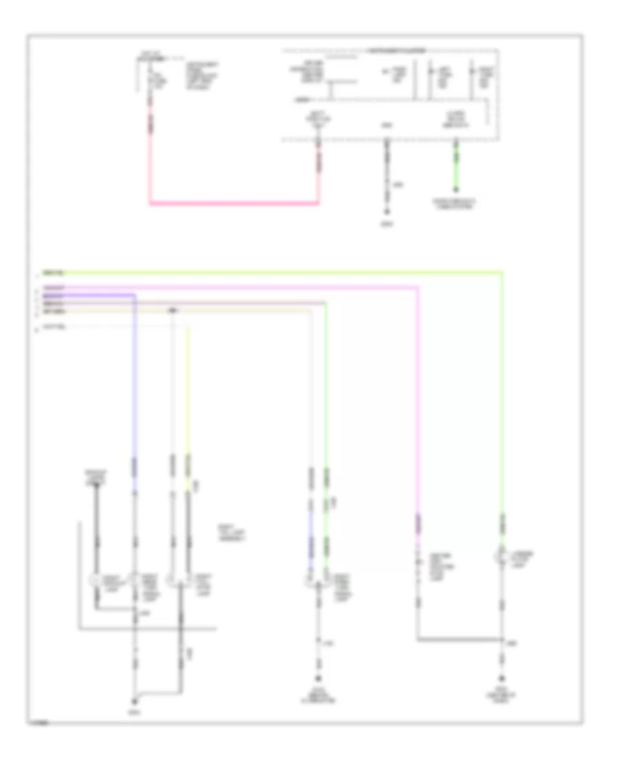 Exterior Lamps Wiring Diagram 2 of 2 for Chevrolet Spark LS 2013