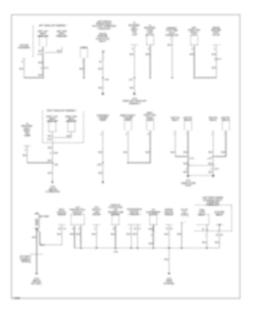 Ground Distribution Wiring Diagram 1 of 3 for Chevrolet Spark LS 2013