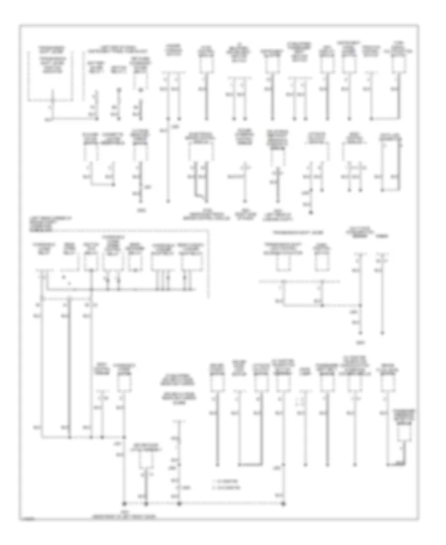 Ground Distribution Wiring Diagram (2 of 3) for Chevrolet Spark LS 2013