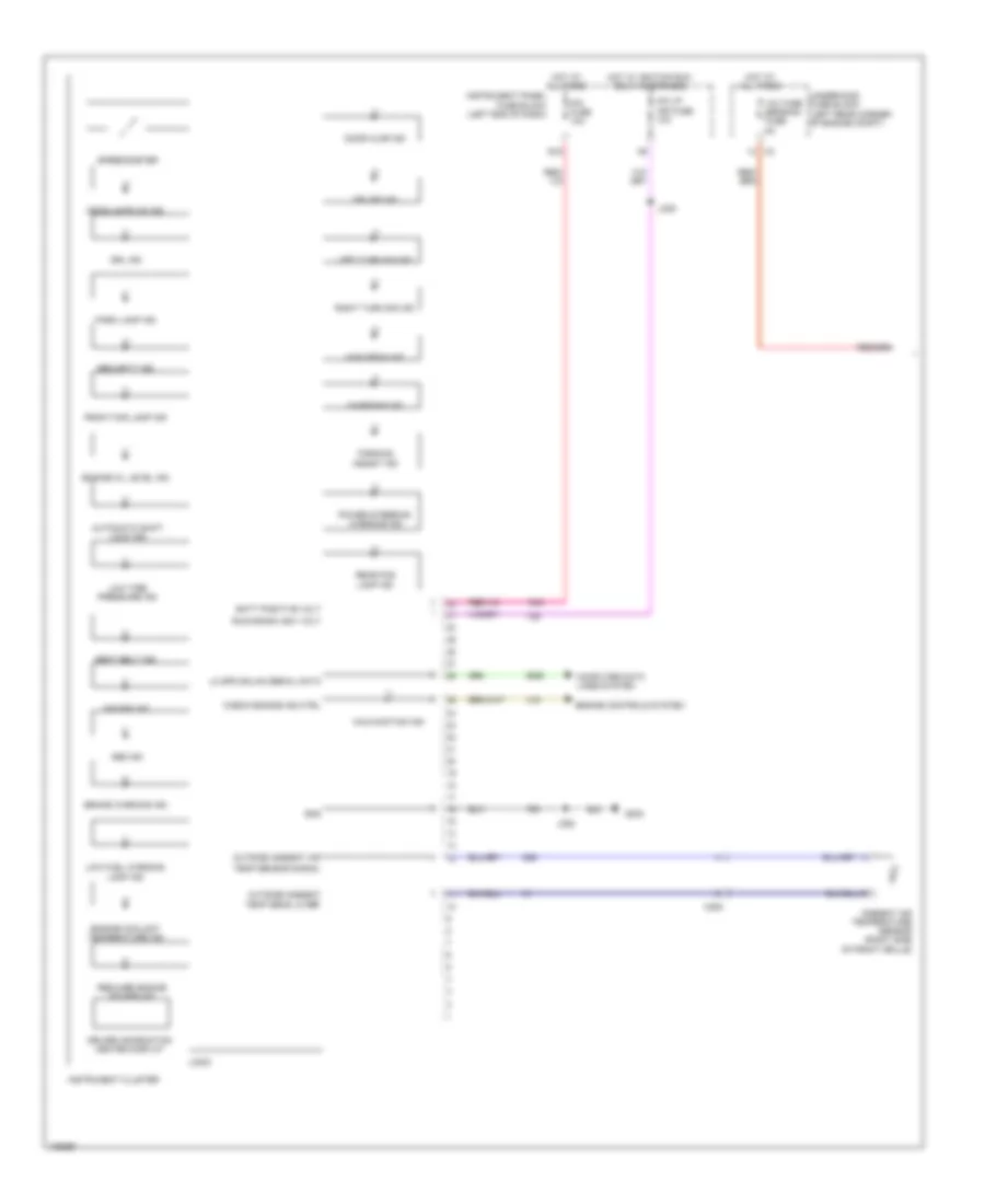 Instrument Cluster Wiring Diagram 1 of 2 for Chevrolet Spark LS 2013