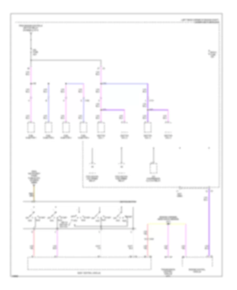 Power Distribution Wiring Diagram (2 of 5) for Chevrolet Spark LS 2013