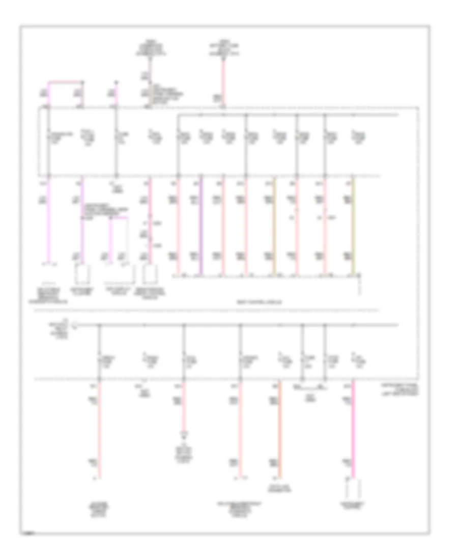 Power Distribution Wiring Diagram 5 of 5 for Chevrolet Spark LS 2013