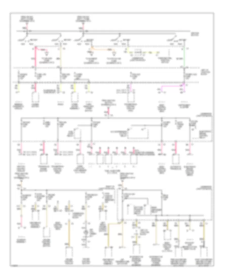 Power Distribution Wiring Diagram (2 of 2) for Chevrolet Malibu LS 1999