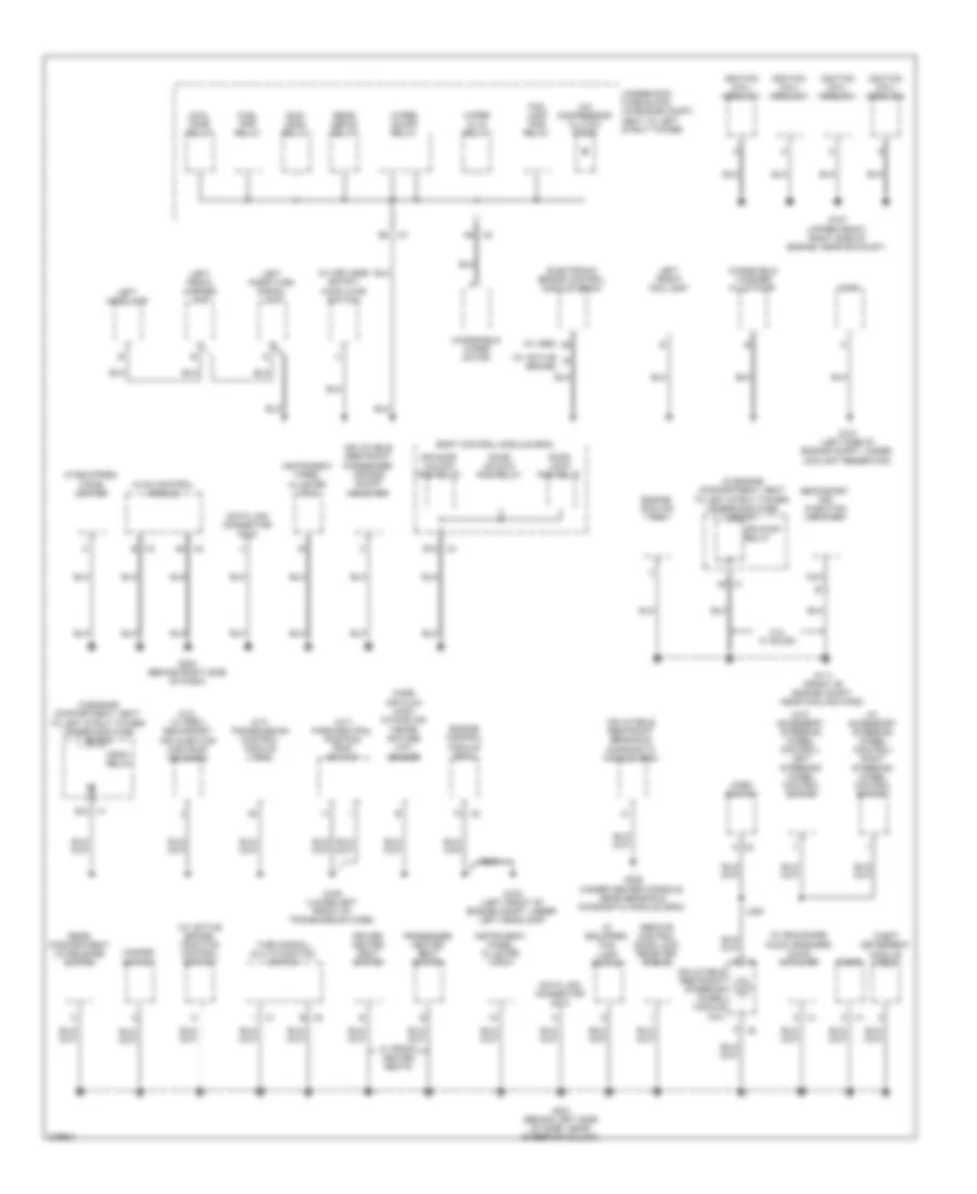Ground Distribution Wiring Diagram 1 of 2 for Chevrolet Cobalt LS 2008