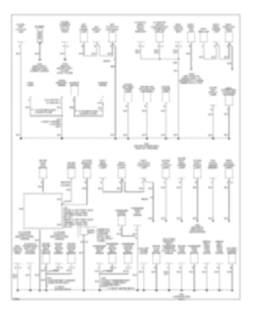 Ground Distribution Wiring Diagram (2 of 2) for Chevrolet Cobalt LS 2008