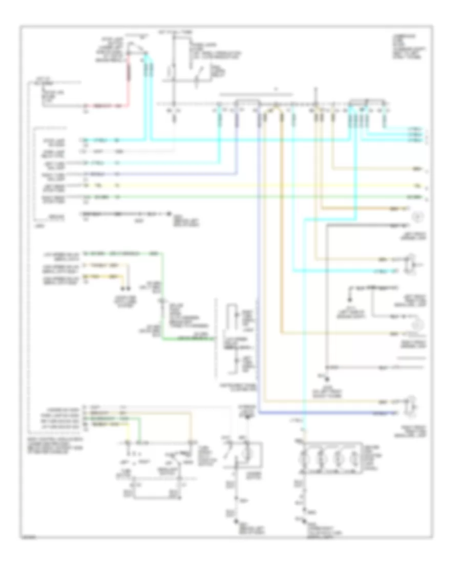 Exterior Lamps Wiring Diagram 1 of 2 for Chevrolet HHR LS 2006