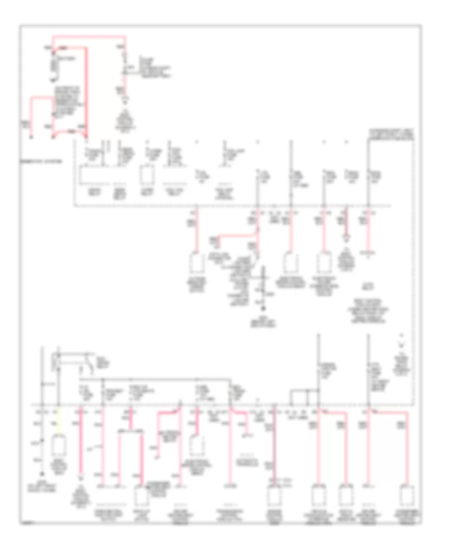 Power Distribution Wiring Diagram 1 of 3 for Chevrolet HHR LS 2006