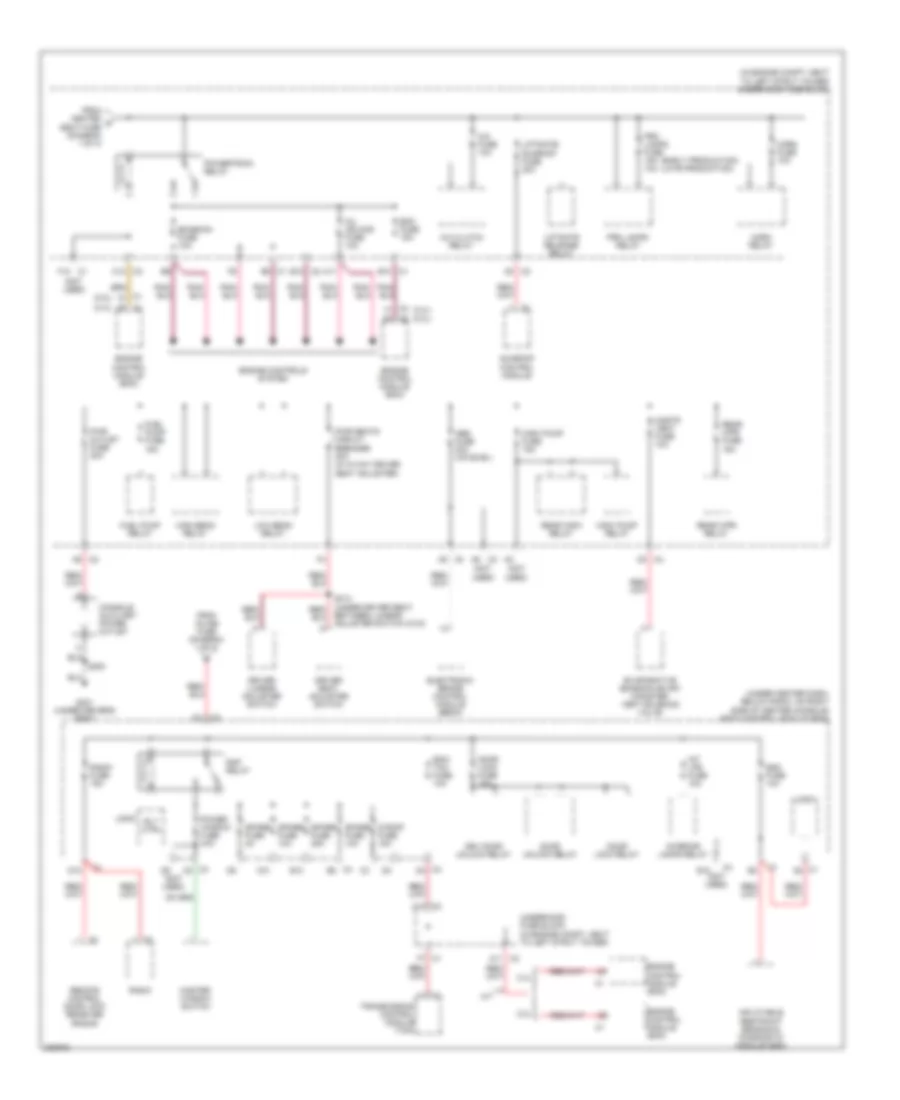 Power Distribution Wiring Diagram (2 of 3) for Chevrolet HHR LS 2006