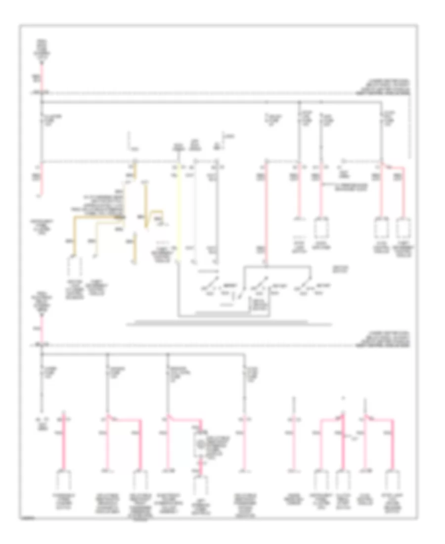 Power Distribution Wiring Diagram (3 of 3) for Chevrolet HHR LS 2006