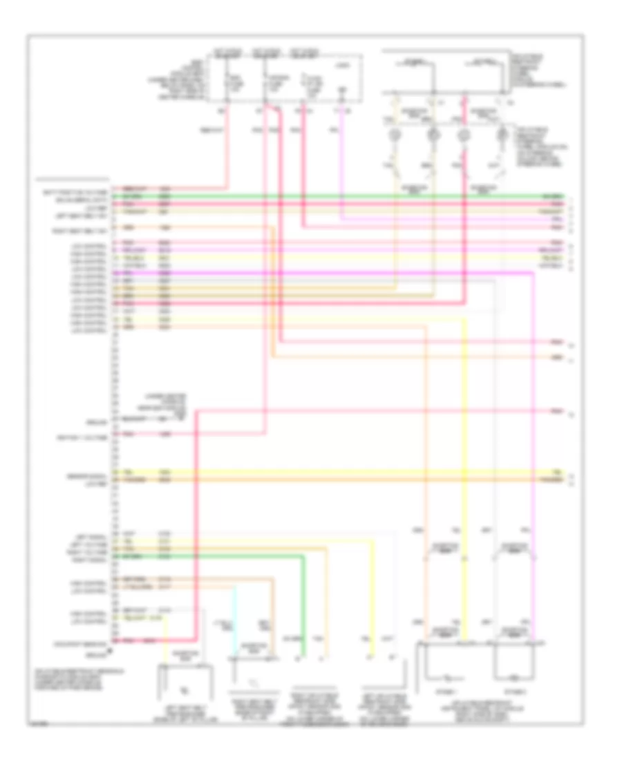 Supplemental Restraints Wiring Diagram 1 of 2 for Chevrolet HHR LS 2006