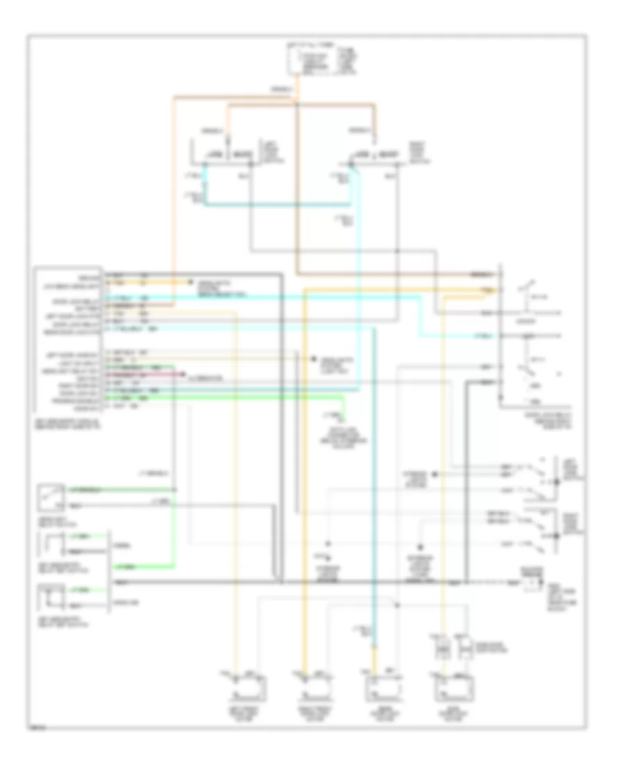 Keyless Entry Wiring Diagram for Chevrolet Sportvan G10 1993