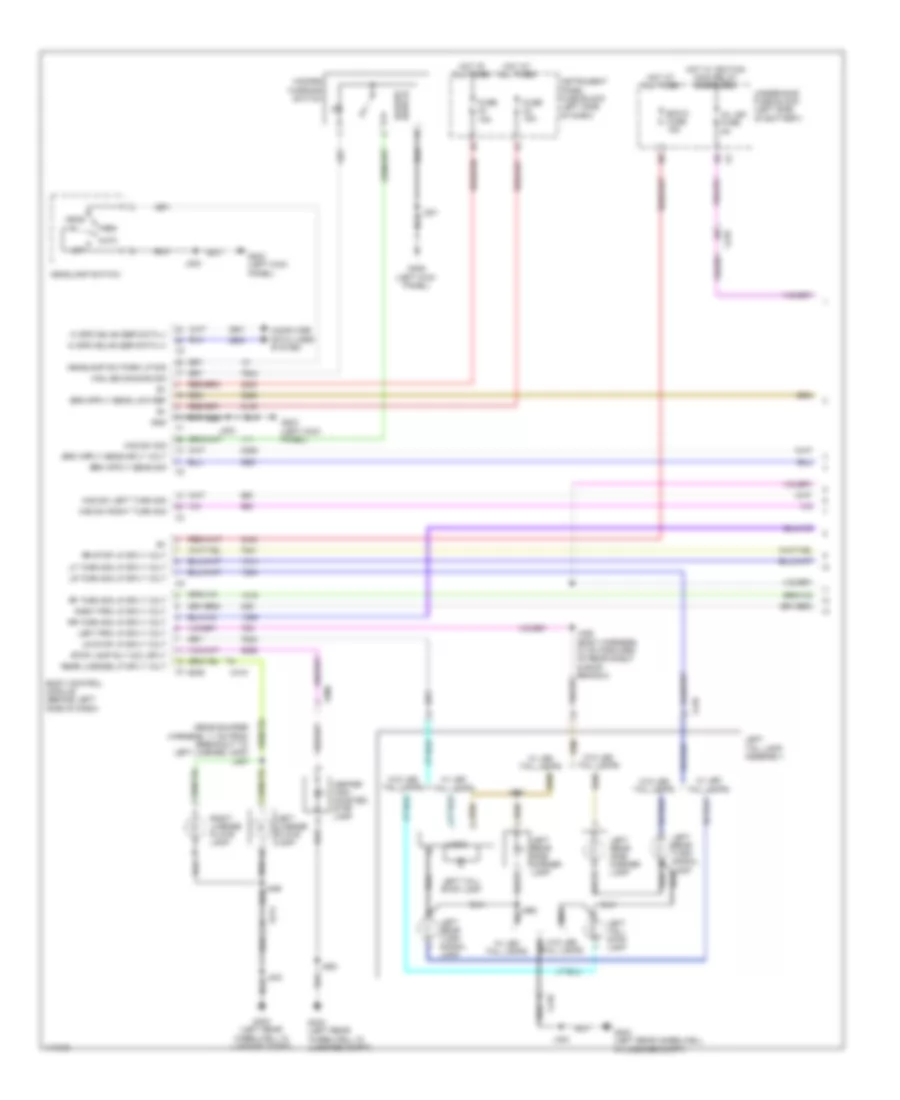 Exterior Lamps Wiring Diagram 1 of 3 for Chevrolet Malibu Eco 2014
